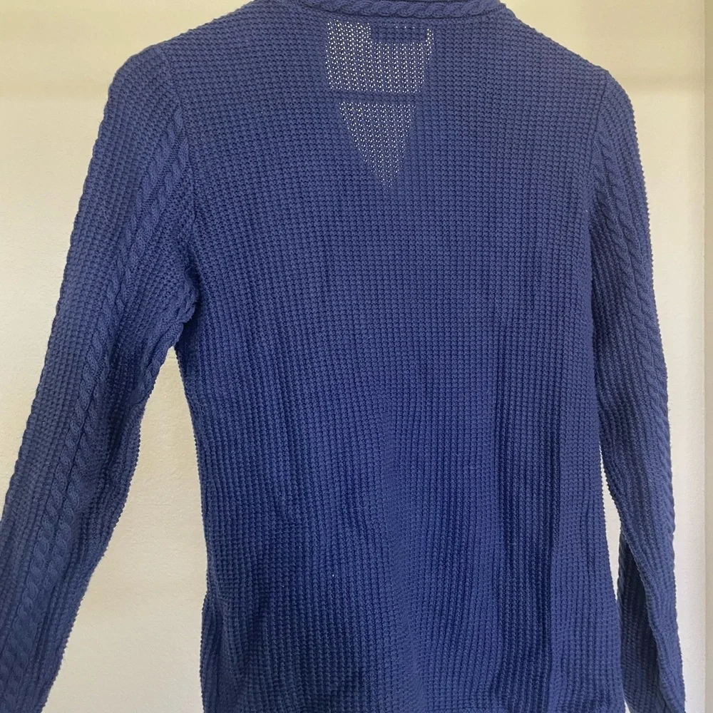 Náutica Women’s Navy Blue Cable Knit Pullover Sweater